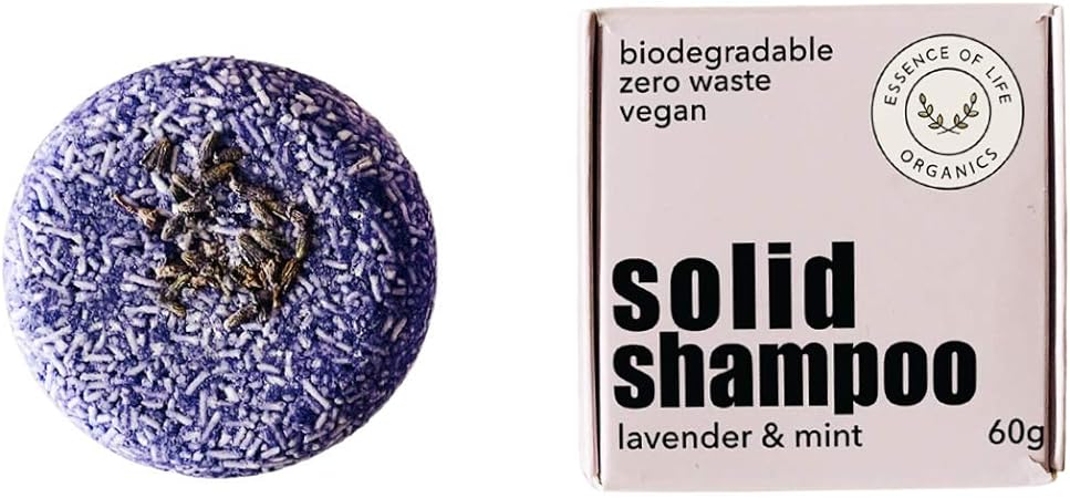 Biodegradable, Vegan, Zero Waste Shampoo Bar (Lavender & Mint)