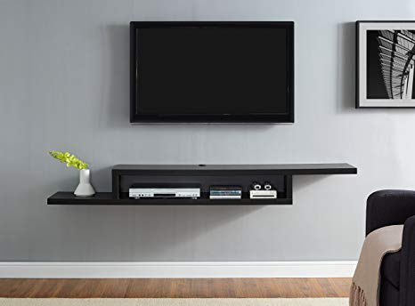 Martin Furniture IMAS370BK Asymmetrical Wall Mounted, 72inch, Black