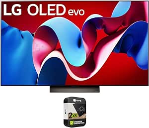 LG OLED65C4PUA 65 Inch Class OLED evo C4 Series Smart TV 4K Processor (2024) Bundle with 2 YR CPS Enhanced Protection Pack