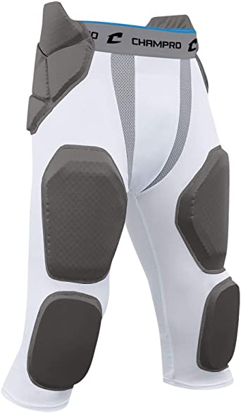 Champro FPGU7 7 PAD Youth and Adult Girdle Football Pants CP White Youth Large