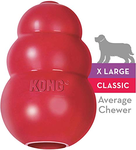 KONG Classic Dog Toy, Durable Natural Rubber- Fun to Chew, Chase & Fetch- For Extra Large Dogs