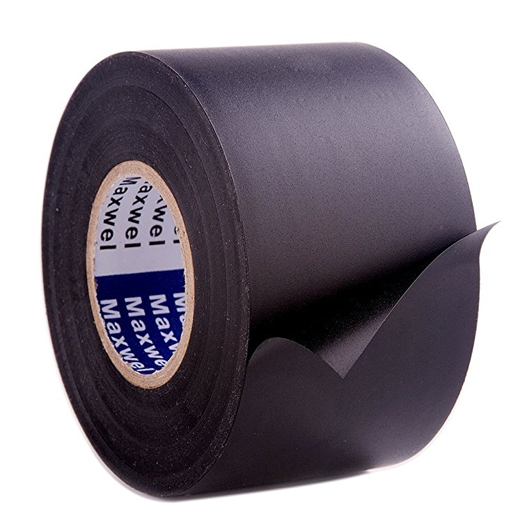 Adhesive-Electrical-Vinyl-Insulation-Tape Maxwel Manufacturing 130D Black 2 in x 36 yd
