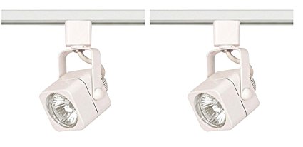 Nuvo TH312 Mr16 Square Track Head, White (White, 2 Pack)