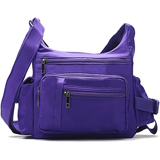 Travel Nylon Crossbody Bags for Women Teens Everyday Casual Crossbody Messenger Bag