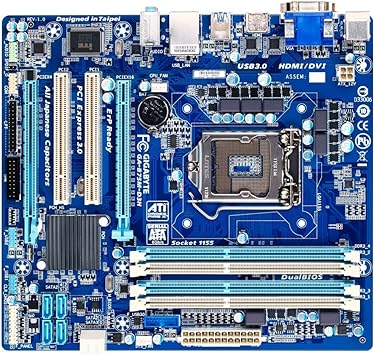 Gigabyte LGA 1155 Intel B75 SATA 6Gb/s USB 3.0 Micro ATX DDR3 1600 Motherboards GA-B75M-D3H