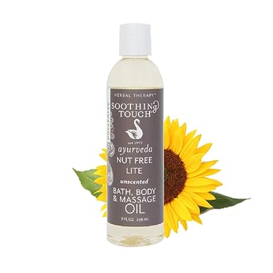 Soothing Touch Nut Free Lite Massage Oil, 8 Ounce