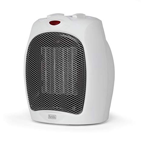 BLACK DECKER BHDC500W46 Desktop Heater, Small, White