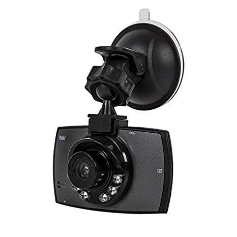 Itek I67001 Slimline HD Car Camera with Motion Detection - Black