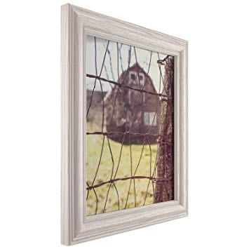 Craig Frames 440WW 11 by 14-Inch Picture Frame, Wood Grain Finish, 1.265-Inch Wide, Whitewash