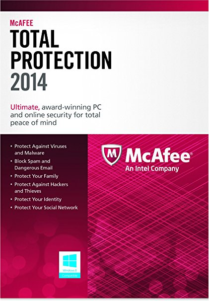 McAfee Total Protection 1PC 2014 (Free Upgrade 2015/2016)