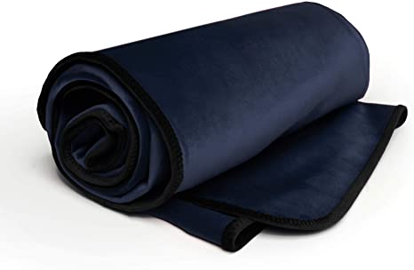 Liberator Fascinator Throw - Moisture-Proof Sensual Blanket, King Size, Microvelvet Indigo