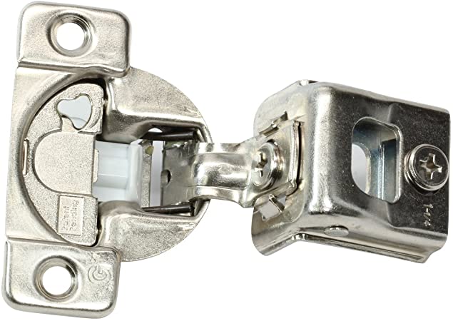 2 Pack Rok Hardware Grass TEC 864 108 Degree 1-1/4" Overlay 3 Level Soft Close Screw On Compact Cabinet Hinge 04547A-15 3-Way Adjustment 45mm Boring Pattern