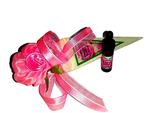 Rose Essential Oil (Rose Otto) from Bulgarian Rose - 100% PURE Rosa Damascena- 1 DRAM (1/8oz) - Undiluted, No solvent- Gift Packaging!