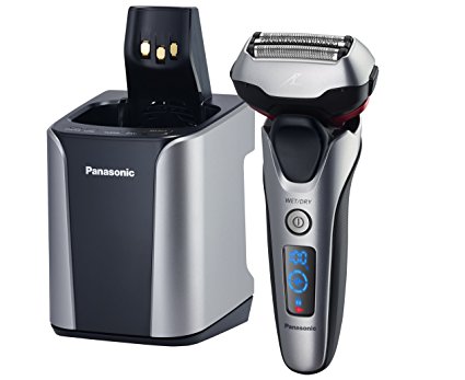 Panasonic ES-LT7N-S Arc 3-Blade Electric Shaver System with Premium Automatic Clean and Charge Station, Active Shave Sensor Technology, Wet or Dry Operation