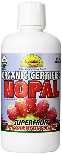 Dynamic Health Organic Certified Juice Blend, Nopal, 33.8 Fluid Ounce