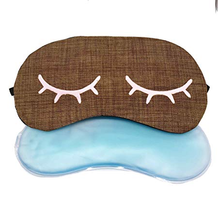Hot and Cold Therapy Gel Eye Mask, Good for Bedtime, Napping, Travel, Puffy Eyes & Dark Circles