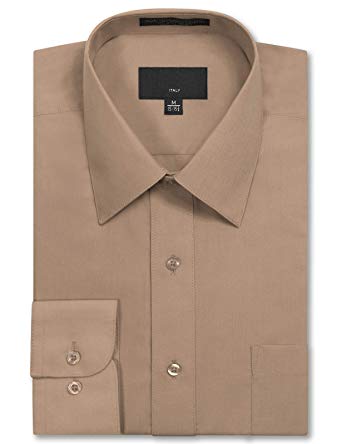 JD Apparel Men's Regular Fit Dress Shirts