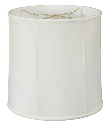 Royal Designs BS-719-15WH Basic Drum Lamp Shade, 14" x 15" x 15", White