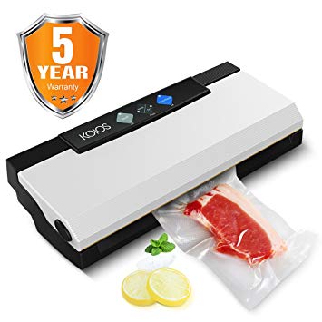 Vacuum Sealer,KOIOS 4-in-1 Automatic Food Saver with Cutter,Vacuum Tube & Sous Vide Vacuum Sealing Bags, Vacuum Packing Machine for Dry&Moist Food
