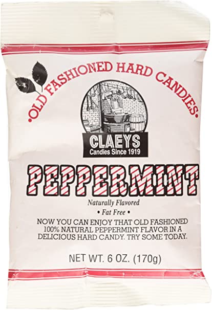Claeys Hard Candies, Peppermint, 6 oz - Each