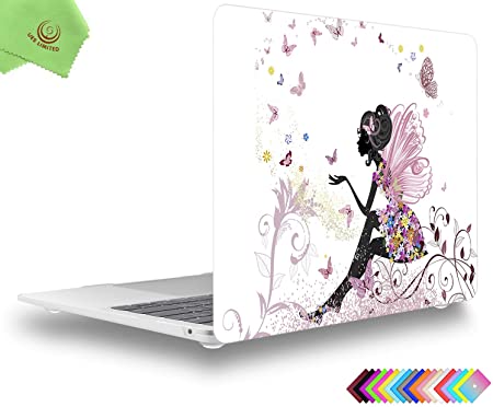 UESWILL Creative Design Smooth Touch Hard Shell Case Cover for 2018 2019 MacBook Air 13 inch Retina Display & Touch ID & USB-C (Model A1932), Fairy