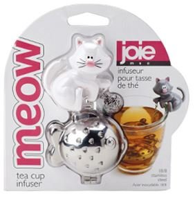 Joie Cat Fish Tea Infuser Strainer - Black or White (White)