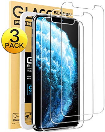 Mkeke Compatible with iPhone 11 Pro Max Screen Protector, iPhone Xs Max Screen Protector, Tempered Glass Screen Protector for iPhone 11 Pro Max & XS Max