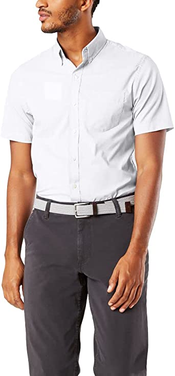 Dockers Men's Classic Fit Short Sleeve Signature Comfort Flex Shirt (Standard and Big & Tall)