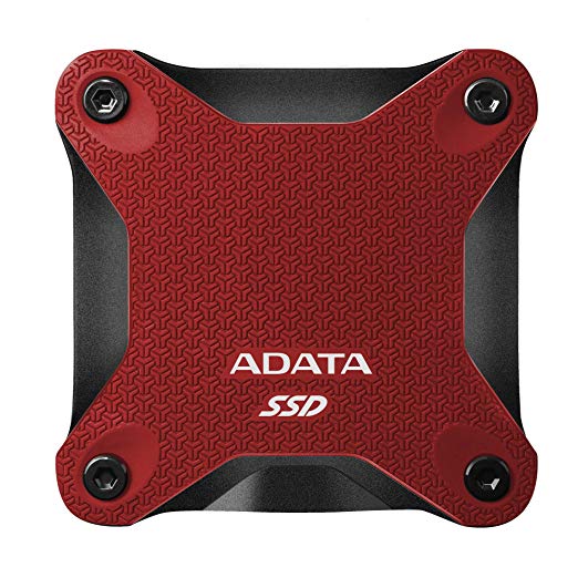 ADATA SD600Q 3D NAND USB3.2 Ultra-Speed External Solid State Drive Read up to 440 MB/s (480GB, Red)