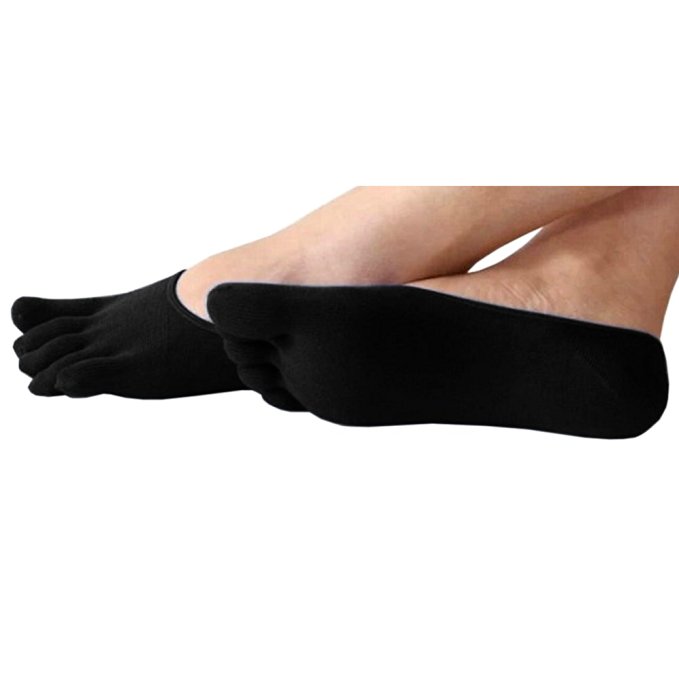Artfasion Women No-show Five Fingers Separate Invisible Toe Socks 6 Pack