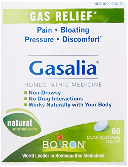 Boiron Gasalia Homeopathic Medicine for Gas Relief, 60 Count