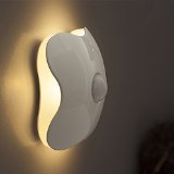 Motion Sensor Light Pretid Four-leaf Clover Motion Sensor Night Light Battery Operated LED Bedside Wall Light Anywhere As Christmas Decorations Gifts for Children Yellow