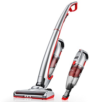 Deik Vacuum Cleaner, 2 in 1 Cordless Vacuum Cleaner, Cordless Vacuum with High-power and Long-lasting, Rechargeable Lithium Ion Lightweight Stick Vacuum Cleaner