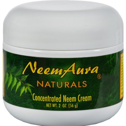 NEEM AURA NATURALS Neem Cream with Aloe Vera Therapeutic 2 OZ