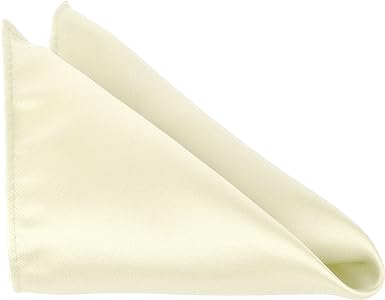 Moda Di Raza Pocket Square Handkerchief 10 x 10 Hanky Satin Finish Solid Colors Handkerchief for Men