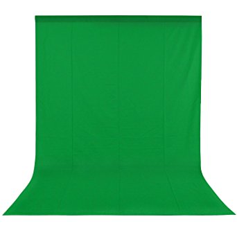 Happyjoy CA9232HJUS Cotton Muslin Backdrop for Photography Video and Television (Green, 6-Feet X 9-Feet)
