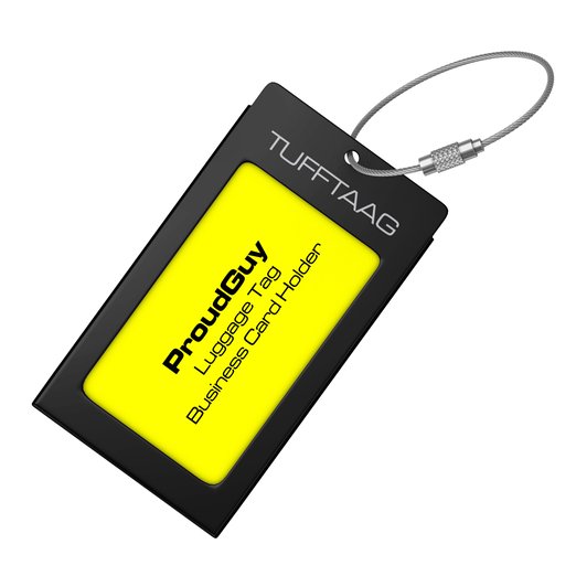 Luggage Tags Business Card Holder TUFFTAAG Travel ID Tag in 9 Color Options