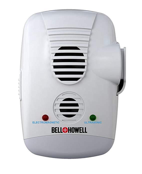 Bell   Howell Ultrasonic Electromagnetic Pest Repeller with AC Outlet and Switch