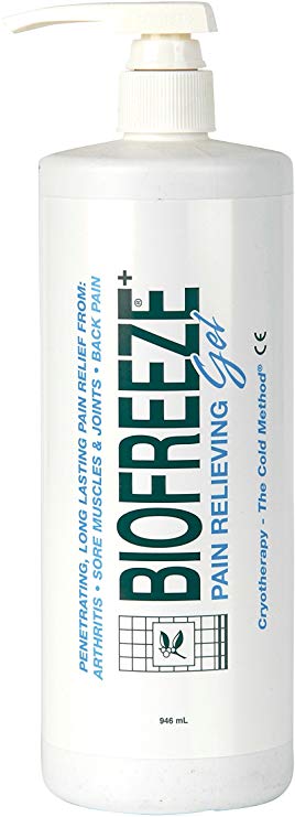 Biofreeze Pain Reliever Gel, Cooling Topical Analgesic for Muscle, Joint, Arthritis, & Back Pain, NSAID Free Relief Cream for Sore Muscles, 32 oz. (946 ml) Pump, Cyrotherapy, Clinic & Home