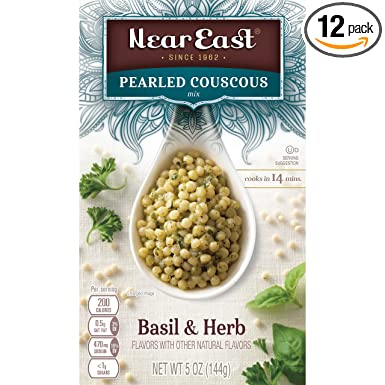 Near East Pearled Couscous, Basil & Herb, 5 oz