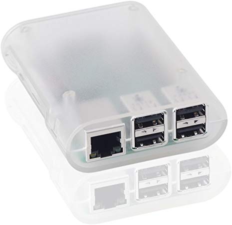 Tontec New Raspberry Pi 3 Model B, Pi 2 Model B & Pi B  Case - Access to All Ports (Transparent)