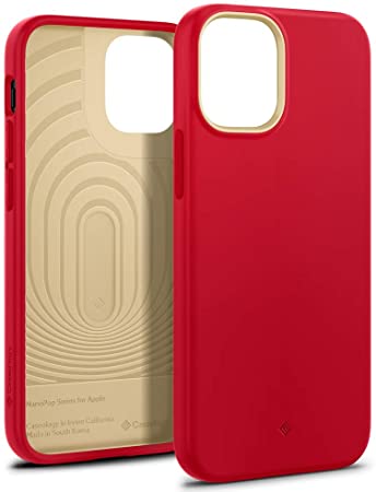 Caseology Nano Pop Silicone Case Compatible with iPhone 12 Mini Case (2020) - Red