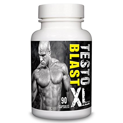 Testo Blast XL - 90 Capsules, 1-month Supply - Tribulus Terrestris and Amino Acid Sports Supplement for Men by Natural Answers