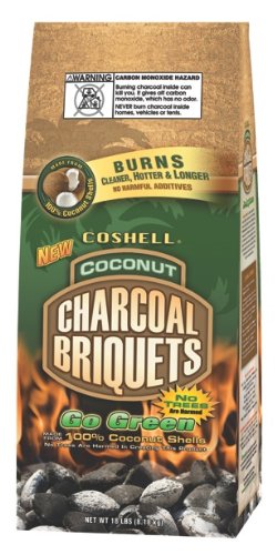 Coshell Charcoal COSR18 Coconut Briquettes, 18-Pound