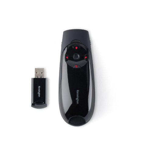 Kensington Expert Wireless Presenter with Red Laser Pointer and Cursor Control K72425AM