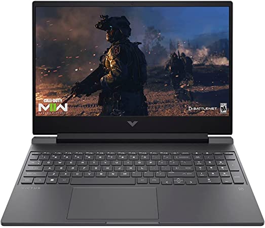 2022 HP Victus Gaming Laptop, 15.6" FHD 144Hz Display, 12th Gen Intel 8-Core i5-12450H, GeForce GTX 1650, 16GB RAM, 1TB SSD, USB-C, HDMI, RJ45, SD Card Reader, WiFi 6, Backlit Keyboard, Win 11