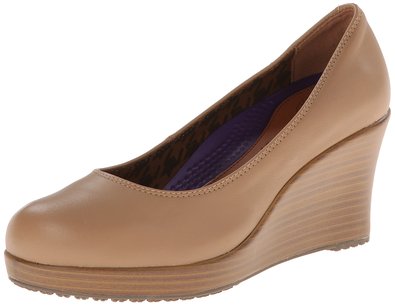 crocs Women's A-Leigh Closed Toe Wedge