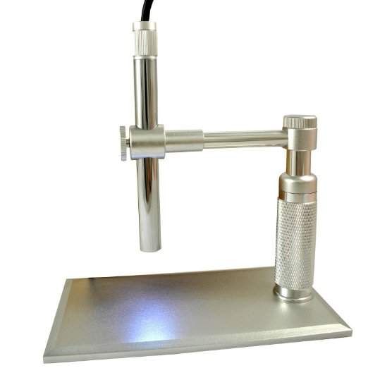 BEST Digital USB Microscope- 20MP Advanced CMOS Sensor 200x Zoom Video 1600 x 1200 HD Still Imaging 8 LED Adjustable Light Source Home Health Collections PCB Inspection Amazing Aluminum Base and Stand 100 Guaranteed
