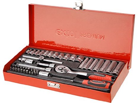 EXTOL PREMIUM 8818360 1/4-Inch Socket Wrench Set (45-Piece)