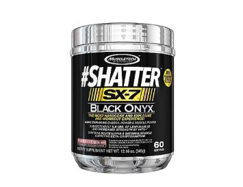 MuscleTech Shatter SX-7 Black Onyx, Fruit Punch Explosion, 60 Servings